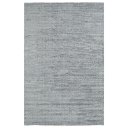 Chic Hand Tufted Rug - Bombay Home Solid Chic Silver and Grey Hand-Tufted Rug - 2' x 3'