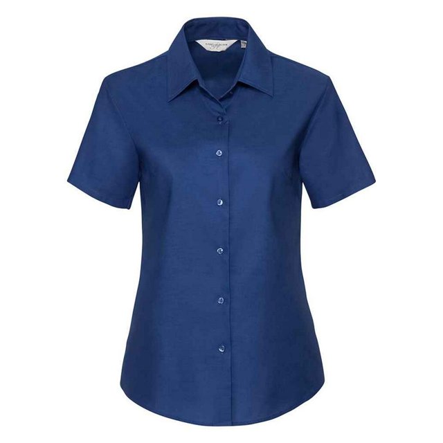 Russell Collection Chemise Oxford à Manches Courtes pour Femmes
