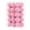 Pink, variant on Eolstice Mini Christmas Ball Ornaments, 30 Pcs 1.18 Inch Flocked Velvet Shatterproof, Ribbed Textured Solid, Hanging Loop, Xmas Tree Holiday Decor