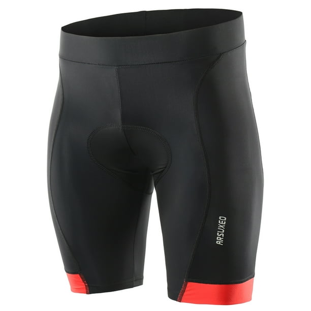 Pantalones cortos de ciclismo de verano para hombre Bicicleta acolchada transpirable de secado rápido Arsuxeo Pantalones cortos de ciclismo