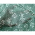 thumbnail image 4 of oneOone Silk Tabby Fabric Leaves & Floral Block Decor Fabric Printed BTY 42 Inch Wide, 4 of 4