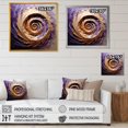 thumbnail image 5 of Designart "Tranquil Purple Pottery Spirals I" Abstract Spirals Picture Framed Canvas Prints, 5 of 5