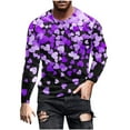 thumbnail image 2 of Blusas y camisas de manga larga con cuello redondo para hombre. Camiseta deportiva estampada para San Valentín. Camiseta de manga larga con cuello redondo. Blusas de licra para hombre., 2 of 5