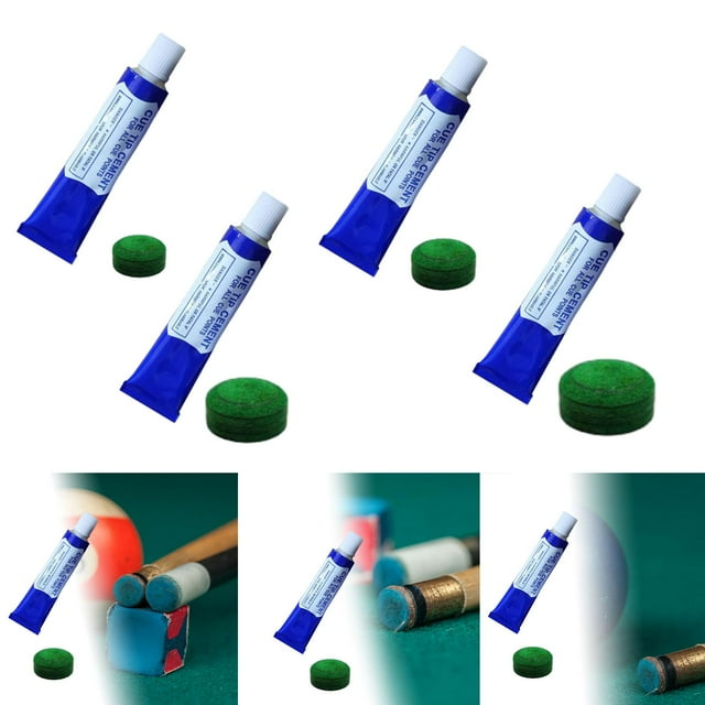 Conseil de Billard de Billard avec 20G de Colle de Pointe de Queue Séchage Rapide Vert PU Pointe de Billard Pointe pour les Fournitures de Billard de Billard de Billard 13.8mm