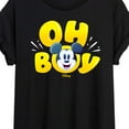 thumbnail image 3 of Disney - Oh Boy Mickey Face - Women's Oversized T-Shirt, 3 of 5