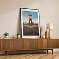 thumbnail image 2 of The Waterfront Clock Tower - Peoria Illinois Photography Black Framed Wall Art Print 24 x 36 inches, 2 of 8
