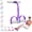 Gray-Dark Purple, variant on Multifunctional Foot Pedal Resistance Assistance Expander Chest Leg Band, Resistance Bands with Handles, Exercise Bands, Fitness Equipment, for Abdomen, Waist, Arm, Leg