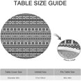 thumbnail image 6 of Fitted Round Tablecloth, Elastic Edge Design, Suitable for Round Tables Ranging from 36 in to 44 in,Round Outdoor Tablecloth,Bohemian,Easy Clean & Stain Resistant, 6 of 6