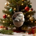 thumbnail image 2 of Acrylic Forest Animal Acorn Ornaments – Cozy Forest Christmas Ornaments, 2026 New Pine Cone Animal Decoration, Woodland Creature Figurine, Acrylic Hanging Ornament Home Party Décor (Mix A-Pack of 3), 2 of 6