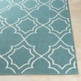 thumbnail image 4 of BoutiqueRugs Folsom Traditional, Transitional Area Rug - Outdoor Safe - Teal, White - 5'3" x 7'7", 4 of 11