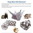 thumbnail image 2 of Methold Hamaca para ratas Lindo diseño especial Cama colgante Colores surtidos Fleeced Práctico para la instalación Suministros para Type3 NO3, 2 of 6