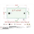 thumbnail image 2 of WarmlyYours TRT120-2.7x5.0 Tempzone Twin Shower 120V 32 in. X 60 in.- 13.3 sq.ft., 2 of 2