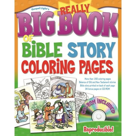 really big book of bible story coloring pages  walmart