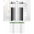 thumbnail image 6 of No Hook Shower Curtain with Snap in Liner, Black and White Gradient Hotel Shower Curtains for Bathroom, Washable Shower Curtain Liner Set with Mesh Top Window, 72”x78”, 6 of 6
