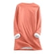 thumbnail image 5 of ICHUANYI - Camiseta de manga larga cálida de felpa gruesa con bolsillo y cuello redondo para mujer ICHUANYI WER202308174057, 5 of 5