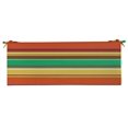 thumbnail image 2 of RSH Décor Indoor Outdoor Foam Bench Cushion with Ties, 72” x 18” x 3", Bright Colorful Stripe, 2 of 6