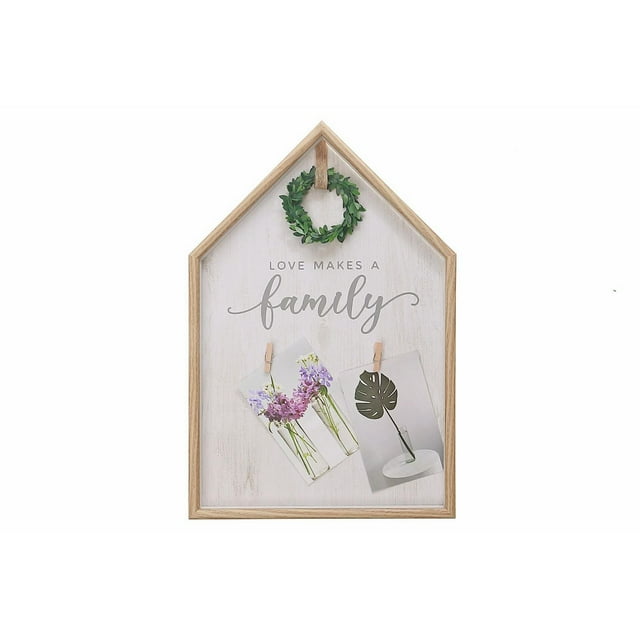 Cadre De Clip De Collage Mdf Avec Des Fausses Plantes 4X6