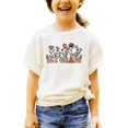 thumbnail image 3 of 1st Grade Floral Shirt for Girls Cute Back to School Flower Graphic Tee for Kids Natural Shirt Youth Large, 3 of 5