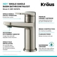 thumbnail image 3 of Kraus Indy™ Single Handle Bathroom Faucet in Spot Free Stainless Steel (2-Pack), 3 of 3