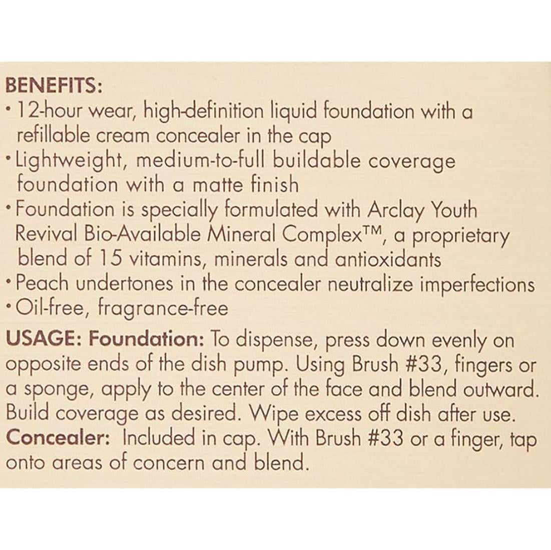 Stila Stay All Day Foundation & Concealer - # 4 Beige 1 oz Makeup