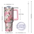 thumbnail image 2 of OBREWU Pioneer Flower Tumbler with Handle and Lid,40oz Pioneer Flower Double Wall Vacuum Insulated Tumbler,Pioneer Flower Cups Gift for Women and Men, 2 of 7