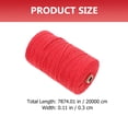 thumbnail image 2 of Miangastore Single Strand Cotton Rope Gift Box Packing Red 1Pcs 0.1x0.1x7874in, 2 of 8