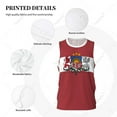 thumbnail image 4 of Latvia Flag Men Basketball Sports Jersey Running Fitness Multifunction Sleeveless tshirt Exclusive Custom Name Nunber, 4 of 10