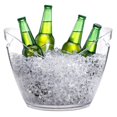 thumbnail image 2 of Beverage Tubs for Parties Ice Bucket for Cocktail Bar Clear Acrylic Bucket Drinking Cooling Bucket for Chiller for Champagne or Beer (4 L), 2 of 11