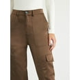 thumbnail image 4 of Sofia Jeans Women's High Rise Satin Cargo Pants, 27" Inseam, Sizes 00-22, 4 of 6