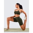 thumbnail image 3 of Shorts CRZ YOGA Biker de Cintura Alta 15 cm Oliva M, 3 of 4