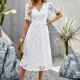 thumbnail image 1 of Faldas largas Vestido ajustado Suelto Mujer Estilo casual Cremallera Traje de vacaciones (Blanco S) Cgtredaw Blanco T S para Mujer, 1 of 7