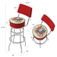 thumbnail image 2 of Trademark Gameroom Coca-Cola Brazil Drink a Coke Bar Stool with Back Rest, 2 of 6