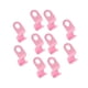 thumbnail image 3 of Paquete de 10 perchas resistentes Naiovety para ahorrar espacio en armarios Rosa 5x2 cm, 3 of 6
