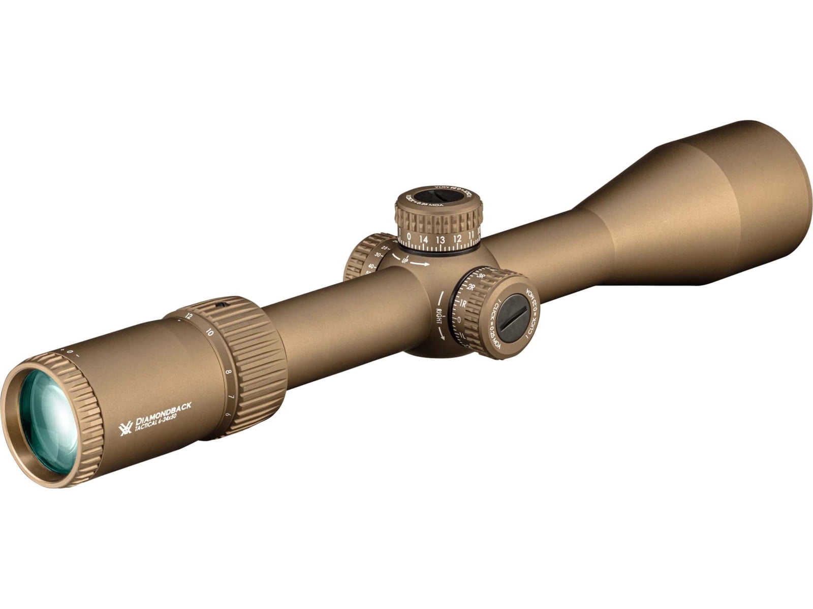 Vortex OPMOD Diamondback 6-24x50mm FFP 30mm Tube Riflescope, Tan
