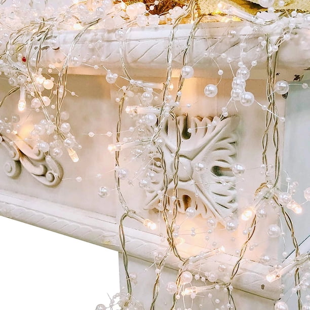 Ayuda de cocina Luces de cadena de perlas Cadena de cuentas LED Luces decorativas Decoración navideña Mesa de bar Luces decorativas Cadenas de iluminación de mesa de boda