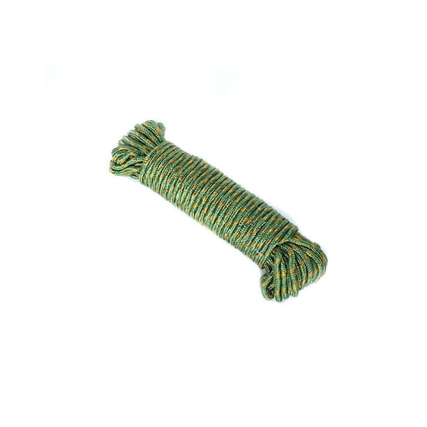Injueey Tendedero a prueba de viento, cuerda de secado de ropa, cuerda de portátil para acampar, viajar, cuerda de cuerda multifuncional Almacenamiento y organización del hogar Verde Injueey HA069592-01