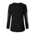 thumbnail image 4 of AHMOMEI Women's 250 Anniversary USA Shirt America 1776-2026 250th Anniversary Long Sleeve 4th of July Graphic Sweatshirts for Women, 4 of 5