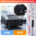 thumbnail image 3 of 1PCS 12V Portable Car Heater Heater Fan Windshield Defogger and Defogger Heating & Cooling Fan Base, 3 of 5