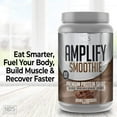 thumbnail image 2 of NDS Nutrition Amplify Smoothie Premium Whey Protein Powder Shake with Added Greens and Amino Acids - Build Lean Muscle, Gain Strength, Lasting Energy, and Lose Fat - Chocolate (30 Servings), 2 of 8