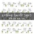 thumbnail image 5 of Koyal Wholesale Desert Cactus Vibes Wedding Signs Bundle Set for Ceremony, Reception Decor Signage, 8.5 x 11", 30-Pack, 5 of 5