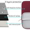 thumbnail image 3 of Funda para portátil MOSISO de 13,3 pulgadas de neopreno roja con funda pequeña, 3 of 6