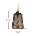 thumbnail image 3 of Linterna de mesa TIKI Woodsy, paquete de 2 unidades, color bronce, decoración exterior, 3 of 4