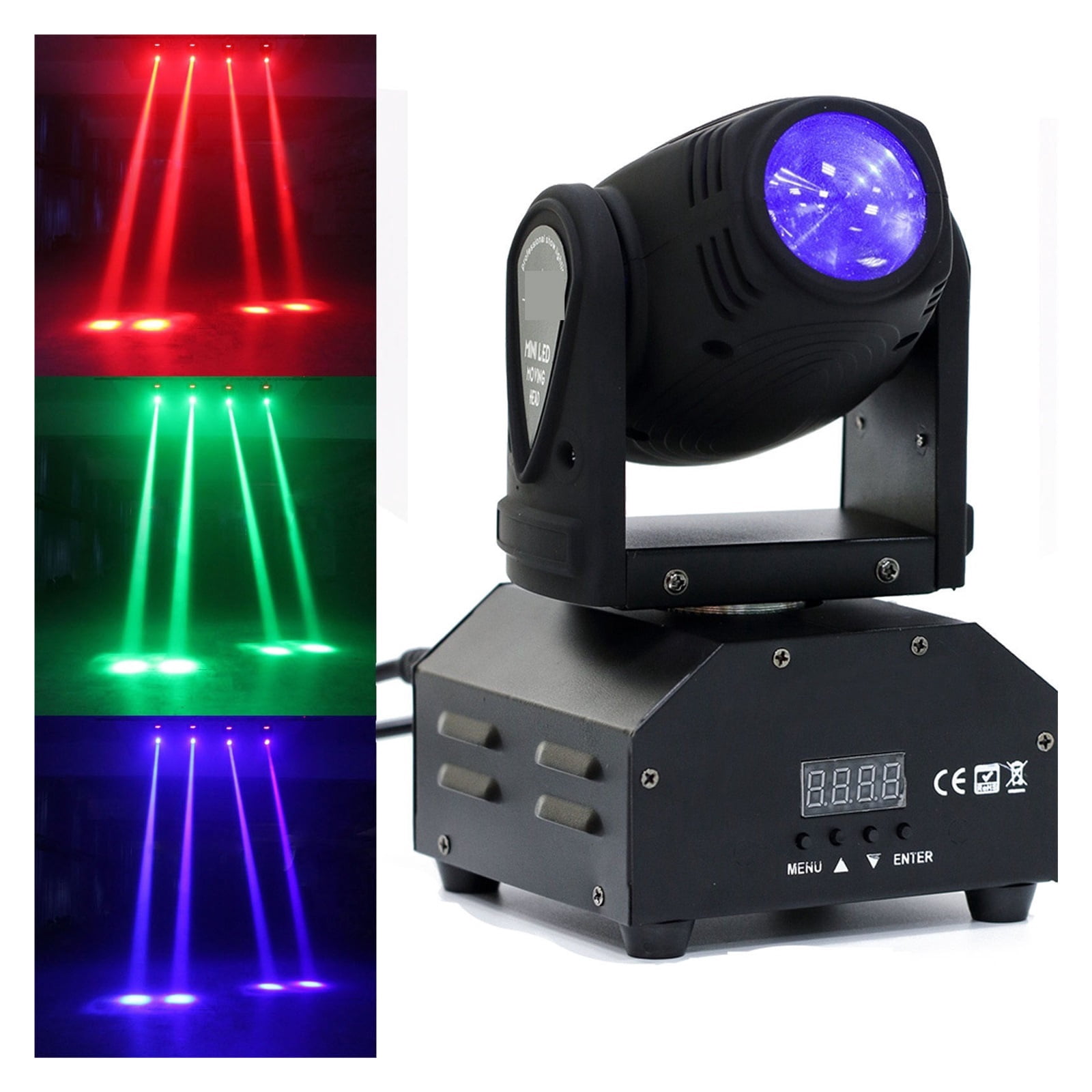 Mini LED 10W Spot Beam Moving Head Light Lyre DMX512 Stage Light Stroboscope For Home Entertainment Professional Stage ,Easy to Install