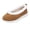 Camel, variant on Women Slip On Soft Fabric Round Toe Ballet Flats, Lightweight Woven Textile, Thin Cushioned Footbed, Flexible Anti Slip Flat Outsole, Minimalist Versatile Silhouette for Daily Commute,Brown 10