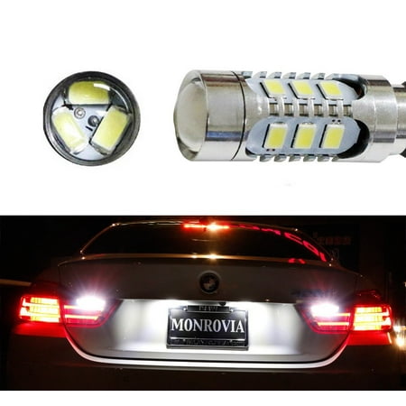 

iJDMTOY (2) Super Bright 15-SMD Xenon White CAN-bus LED Backup Reverse Light Bulbs Compatible With 2014-2017 BMW 4 Series 420i 428i 435i M4 (F32 F33 F36 F82)