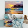 thumbnail image 3 of Designart 'Sunrise Glow On The Sea Waves V' Nautical & Coastal Framed Art Print, 3 of 4