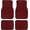Red, variant on Floor Mats 4Pcs JDM Racing Plush Floor Mat Checkers Vehicle Front Rear Carpets Universal Car Floor Carpet Rugs Non-Slip Car Decoration Lightweight(Red)