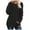 Black, variant on Womens Long Sleeve Shirts Dressy Casual Side Slit Crewneck Winter Tops Fall Fashion Tunic Blouses