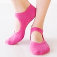thumbnail image 4 of Kmbangi Female Yoga Socks Anti-Slip Short Tube Socks Sports Stocking, 4 of 4