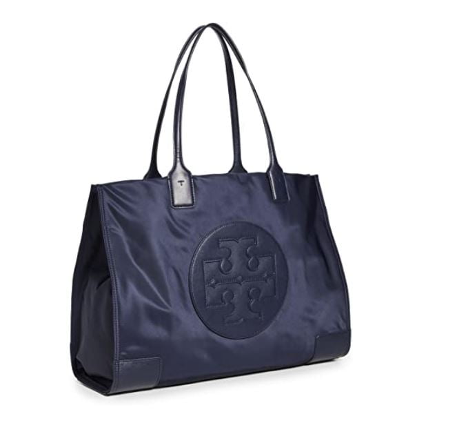 TORY BURCH ELLA ナイロントートバッグ（ネイビー） Tory Burch Ella Nylon Tote Bag In Navy - Walmart.com